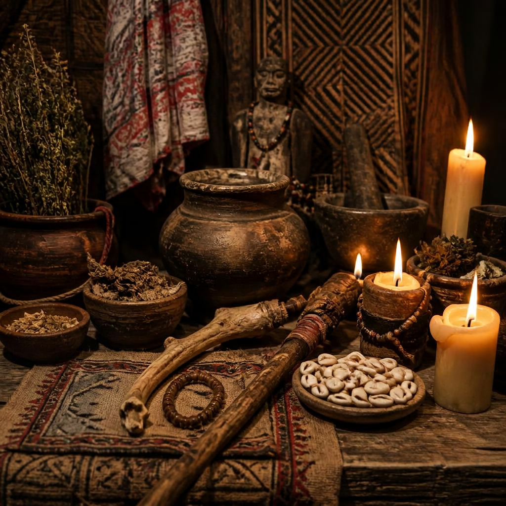Portrait of Professor Farid, traditional healer